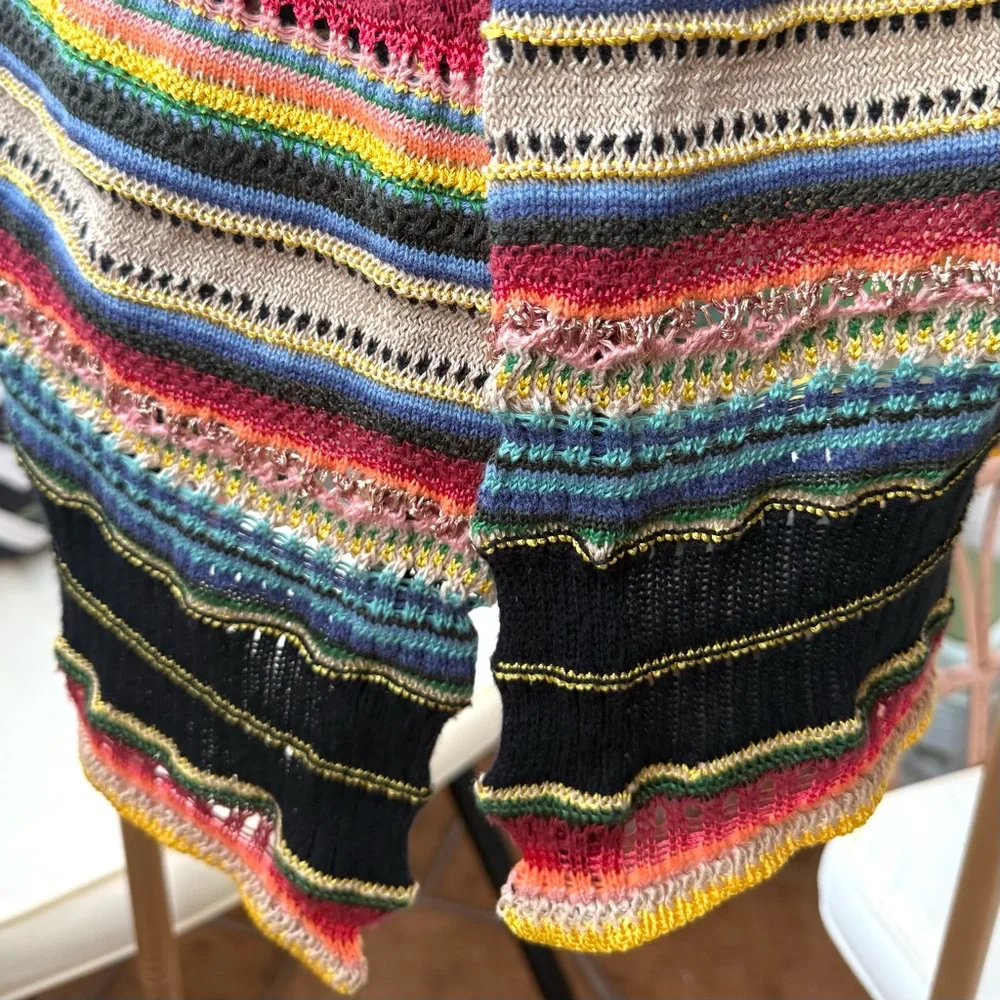 POLO RALPH LAUREN Blue Label Serape Southwestern Wrap Sweater - Picture 5 of 15